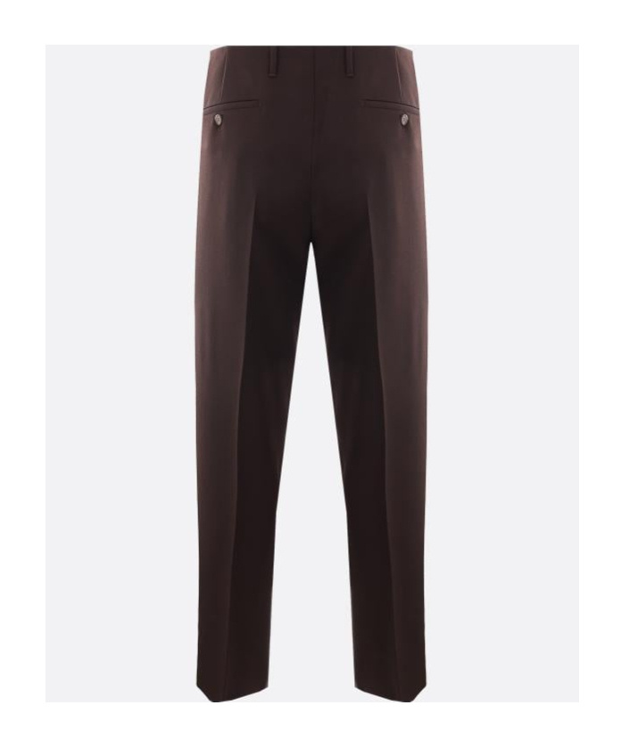 PRADA PRESSED-CREASE STRAIGHT TROUSERS