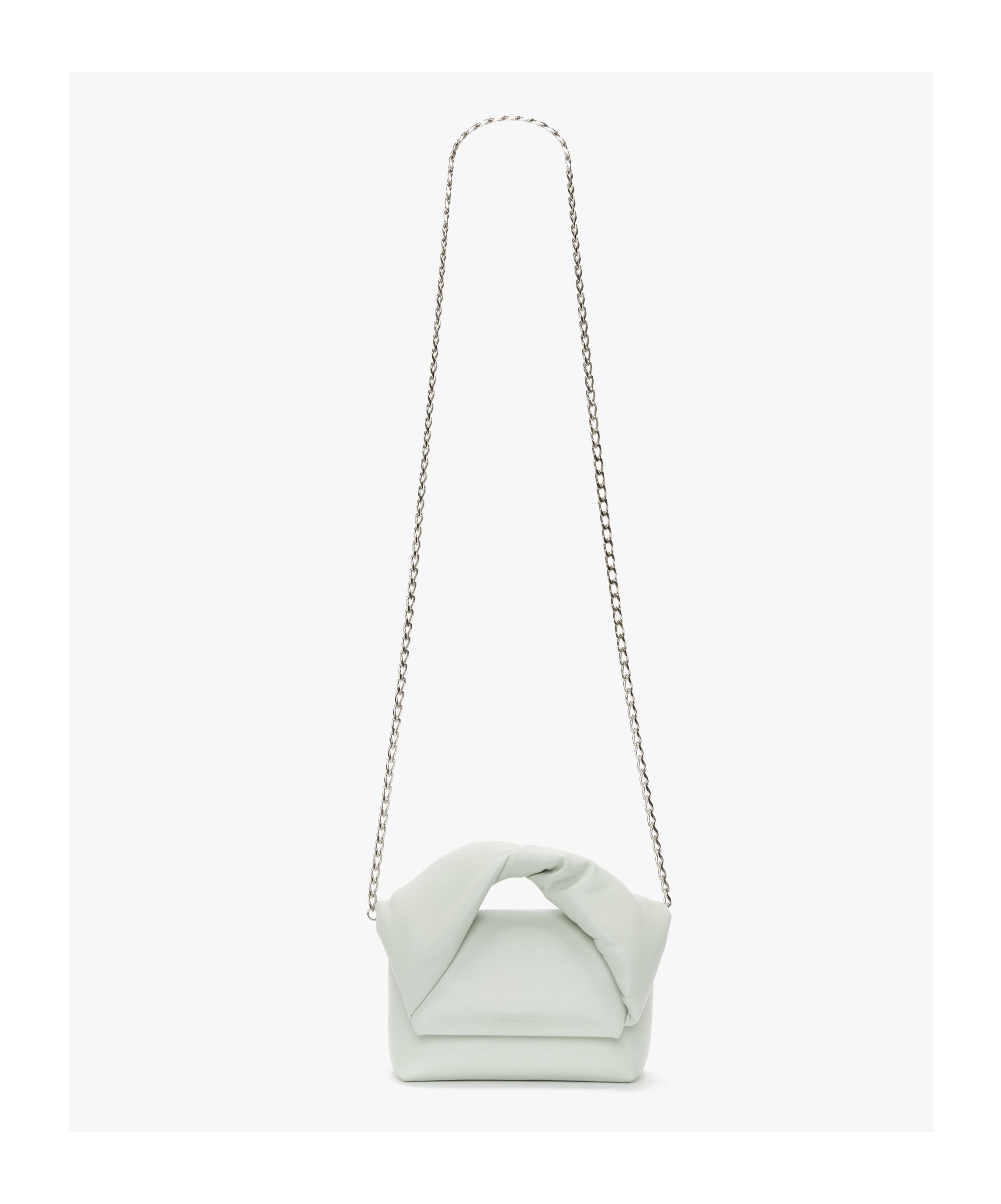Shop Jw Anderson Small Twister Leather Shoulder Bag In White