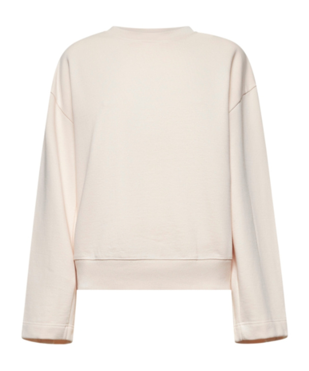 Dries Van Noten Pink Cotton Oversized Sweatshirt In White