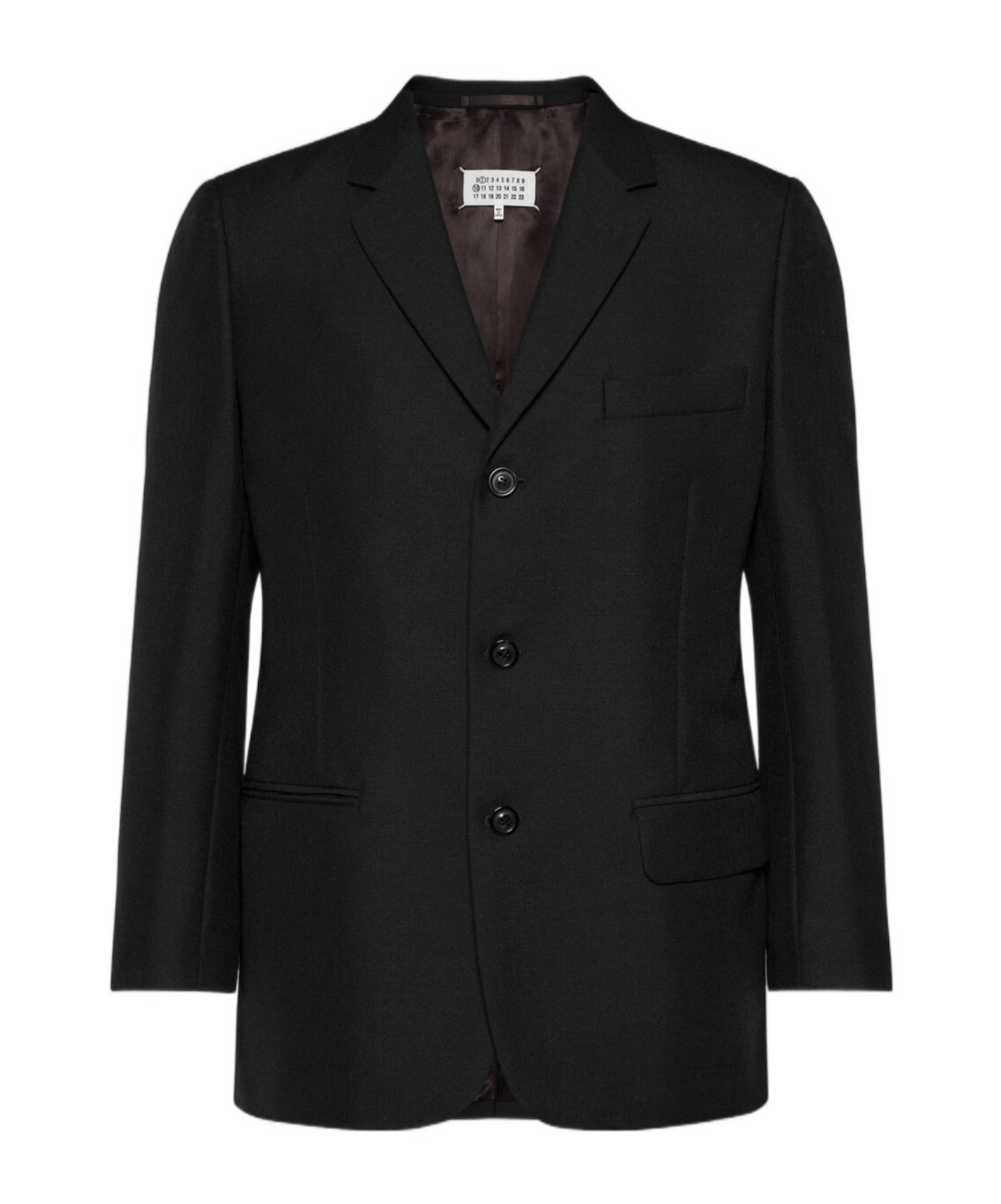 Maison Margiela Black Single-breasted Blazer In Black