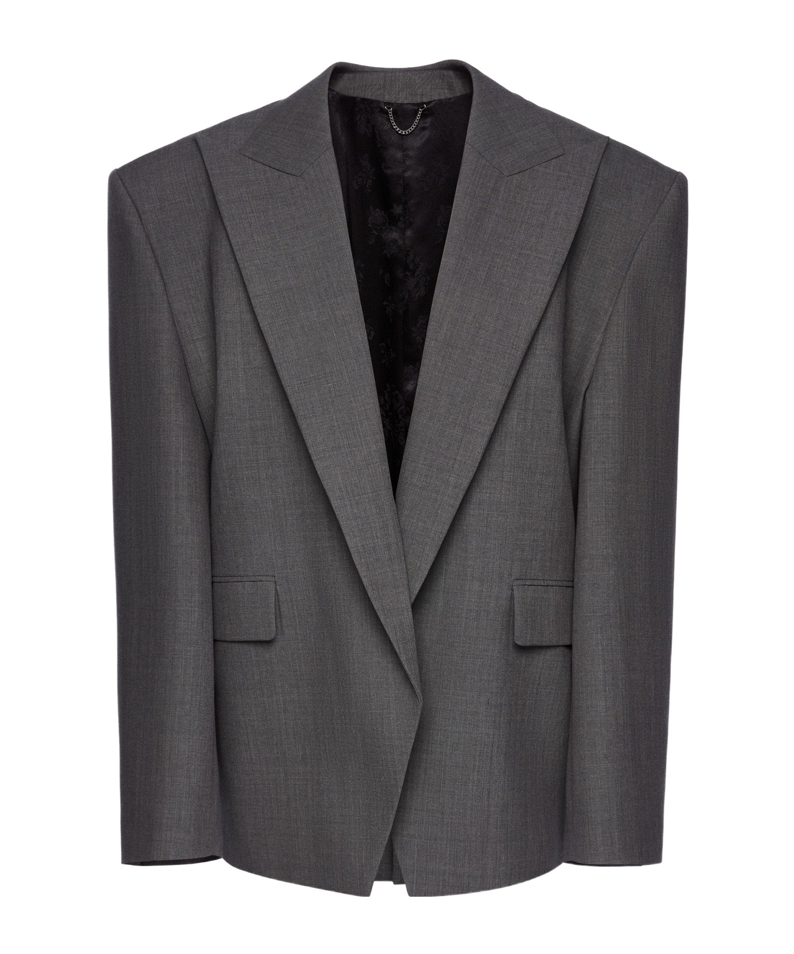 Magda Butrym Oversized Tuxedo Blazer In Grey