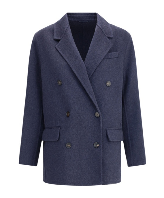 Brunello Cucinelli Structured Caban Jacket With Notched Lapels
