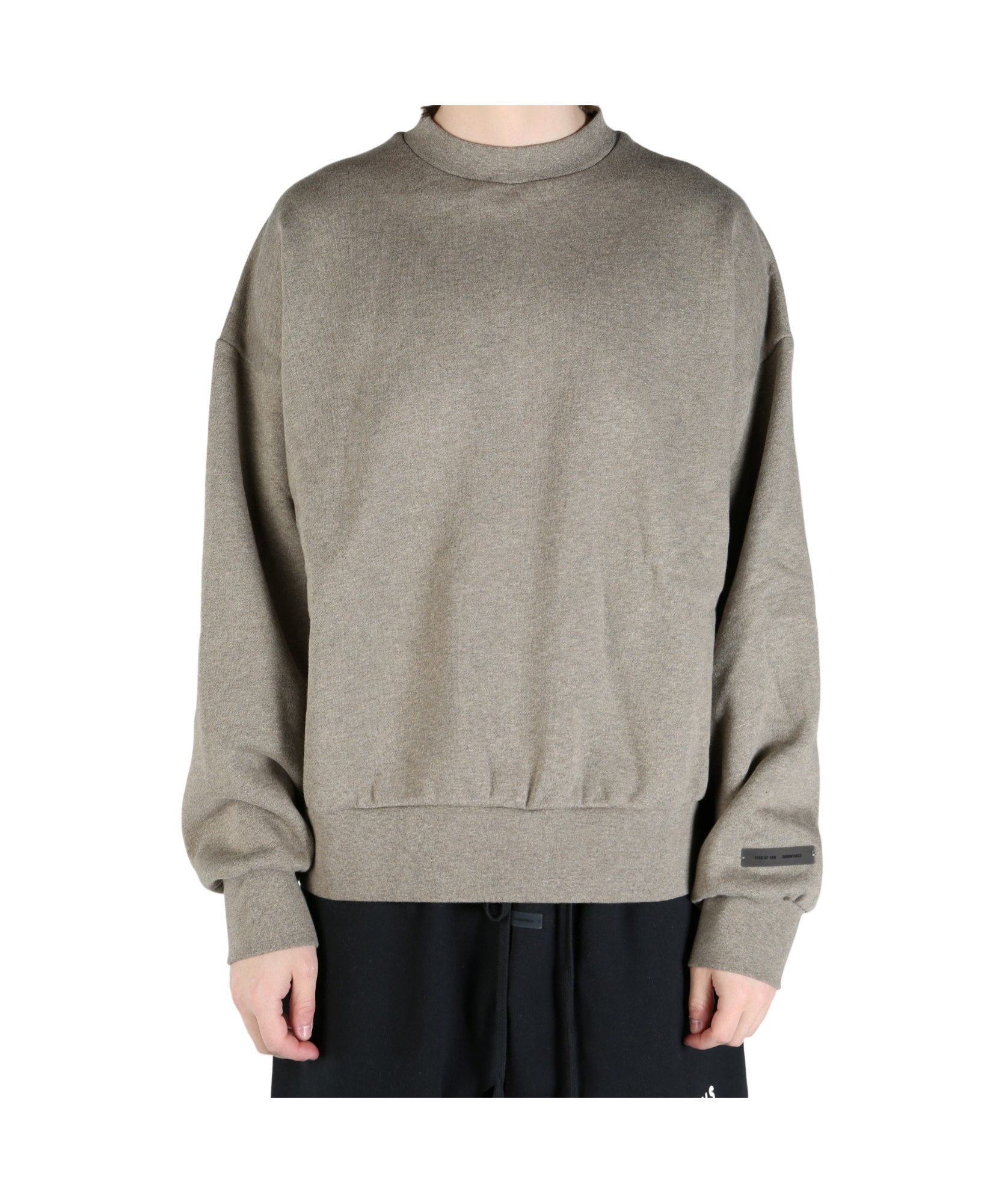 Essentials Long Sleeve Sweatshirt In Nude