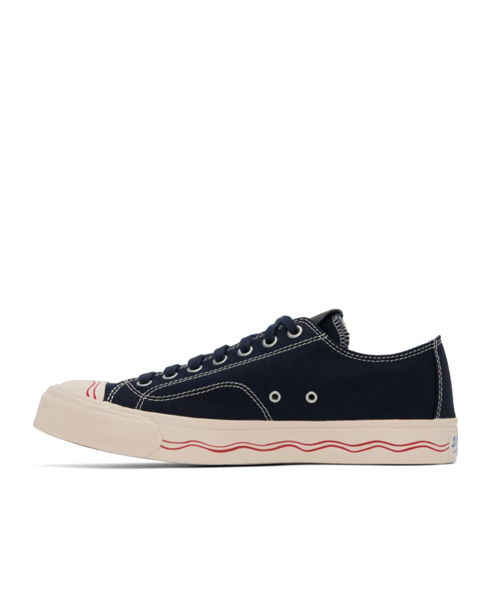 Visvim Seeger Leather And Rubber-trimmed Canvas Sneakers In Black