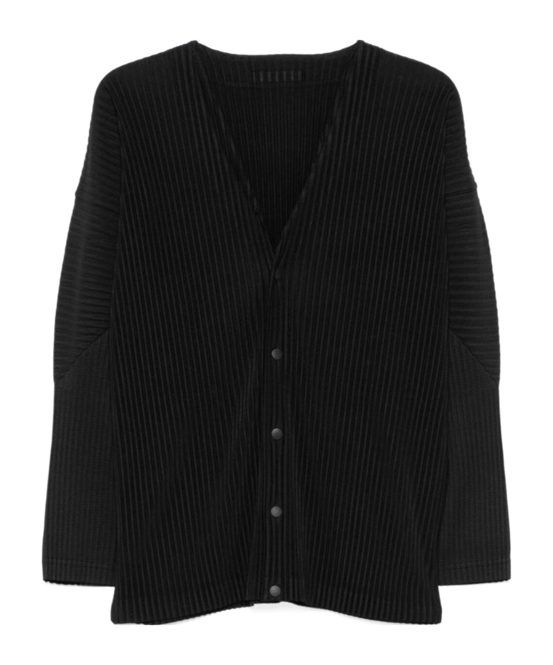 Issey Miyake Pleated Jacket In Black