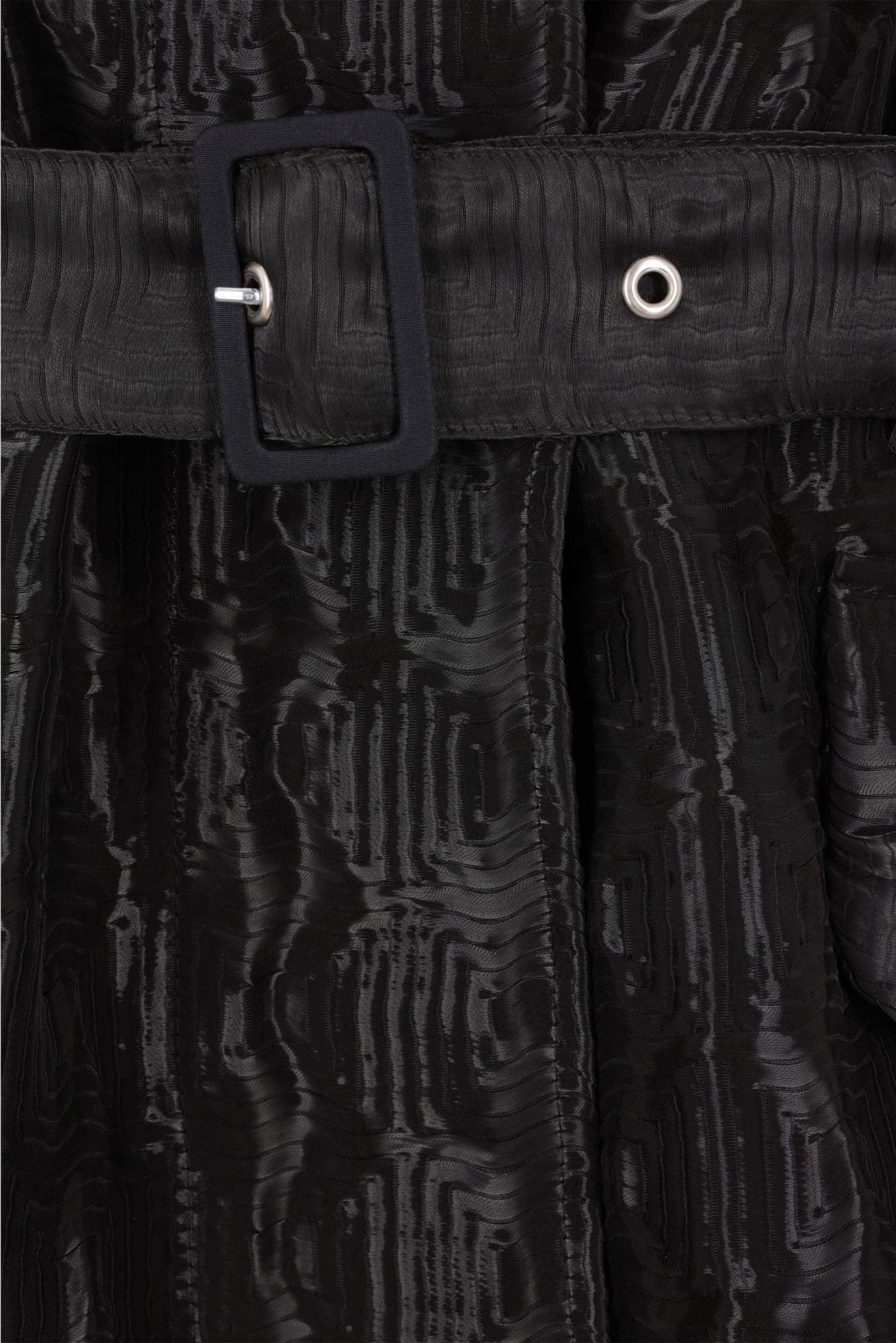Cecilie Bahnsen Lapel Long Sleeve Coat In Black