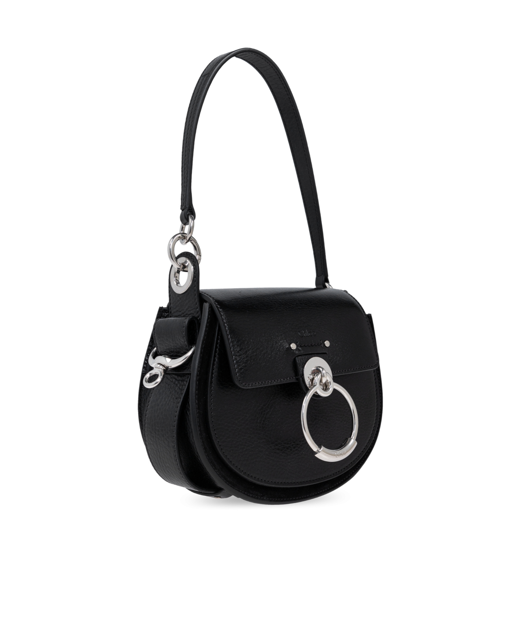 Chloé Small Tess Shoulder Bag In Black