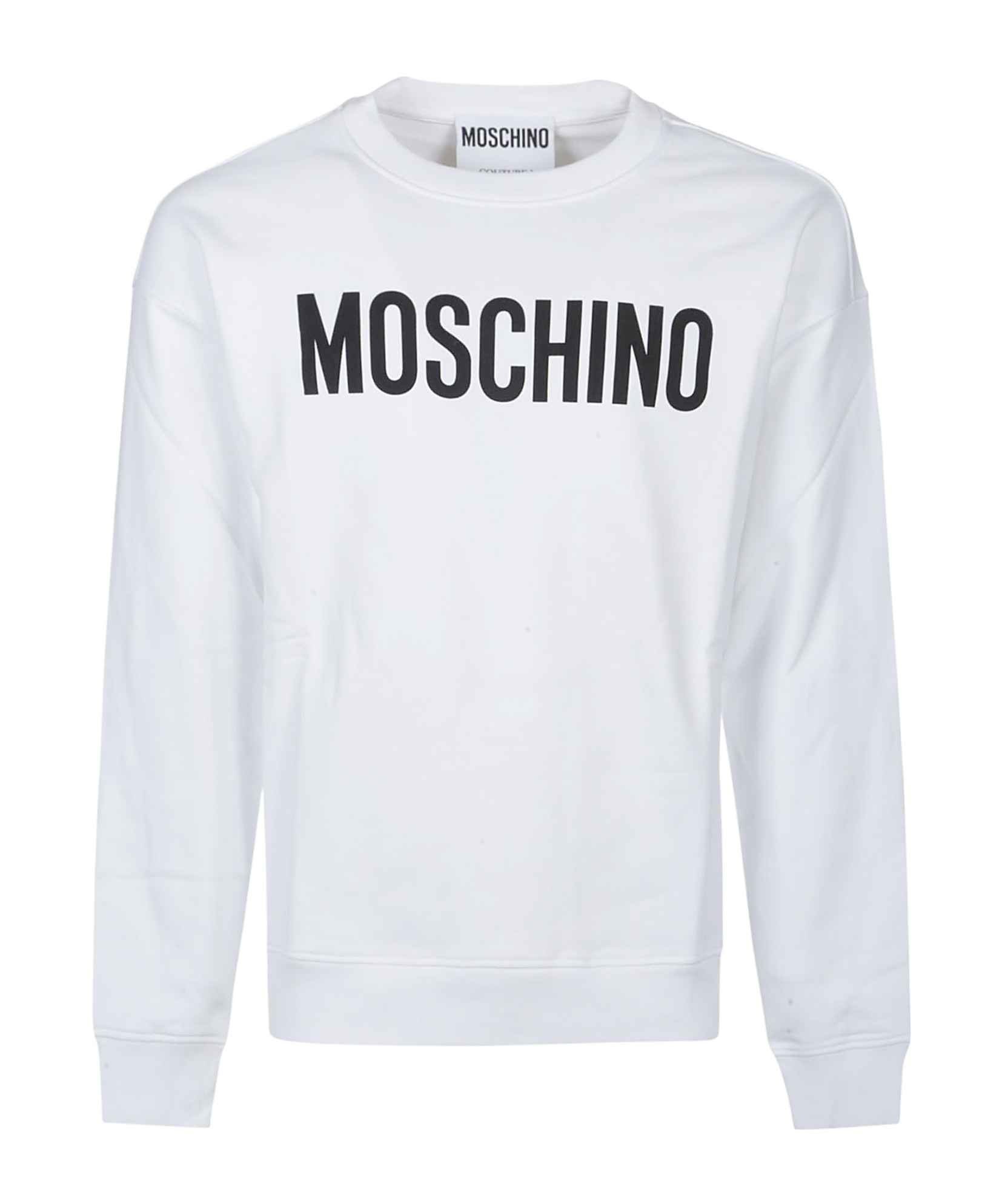 Moschino Cotton T-shirt With Logo Print In White