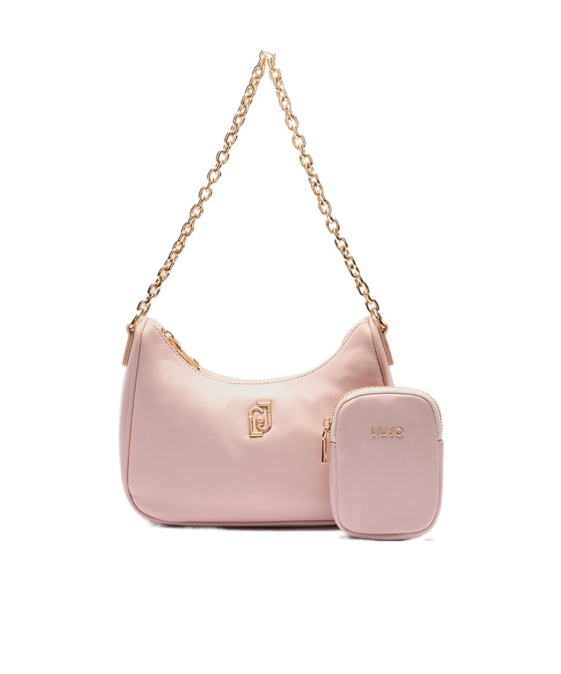 Liu •jo Shoulder Bag Decorated With Pendant In Nude
