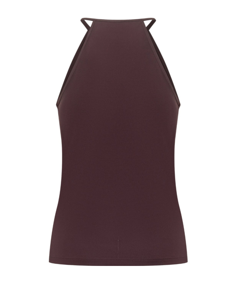 Tom Ford Cut Out Halterneck Top In Burgundy