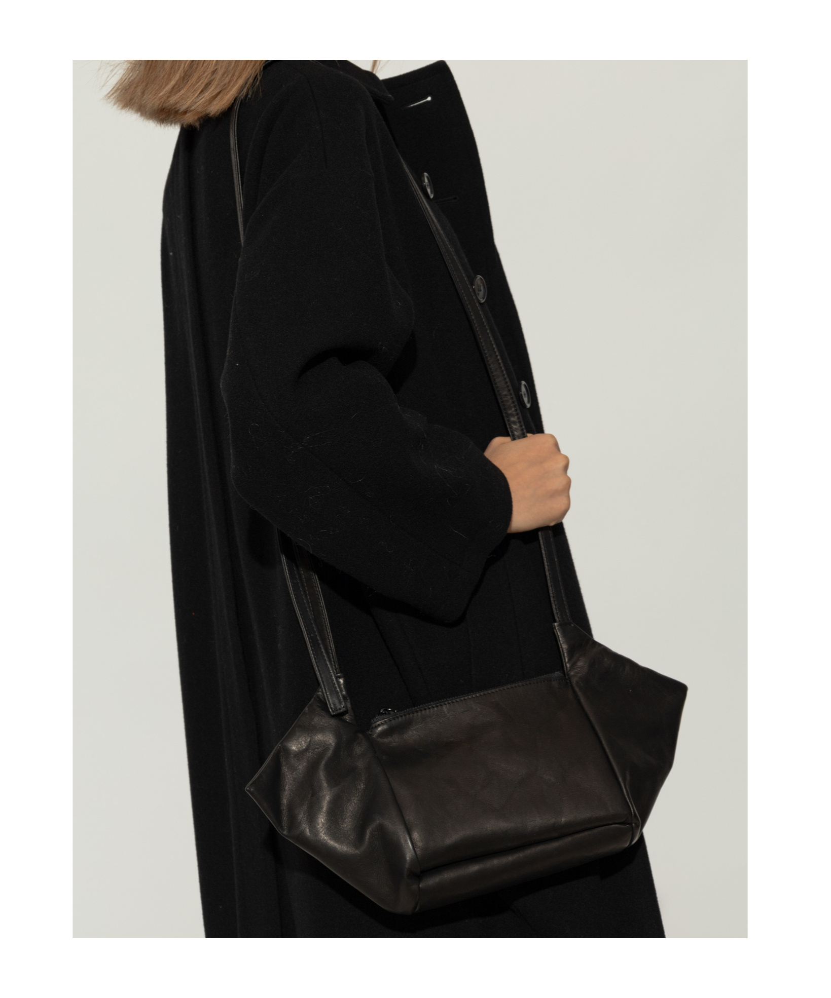 YOHJI YAMAMOTO LOGO SHOULDER BAG 