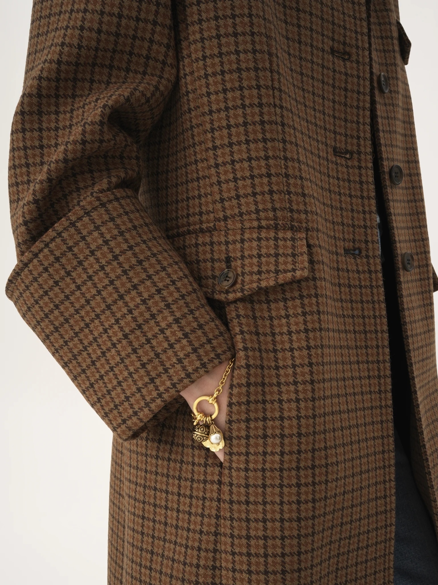 Chloé Long-sleeved Coat In Animal Print