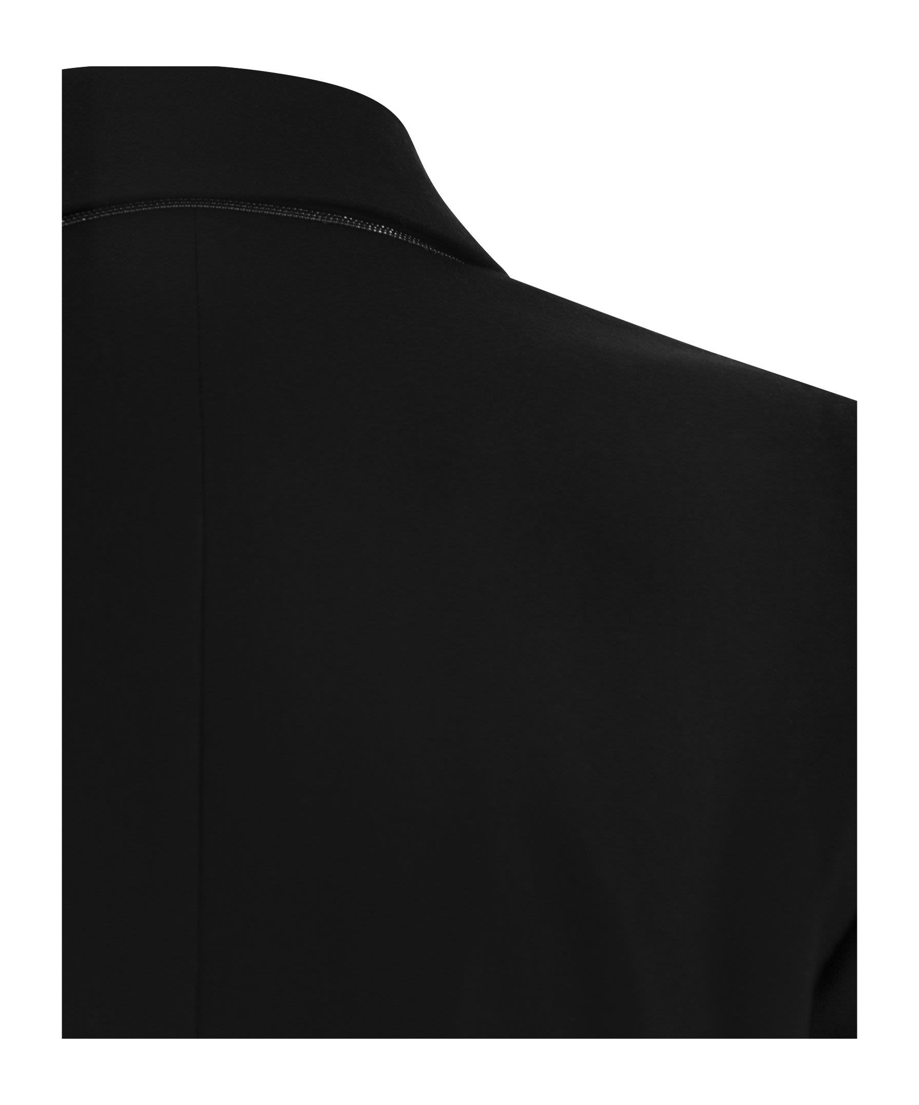 Brunello Cucinelli Double-breasted Fitted Blazer In Black