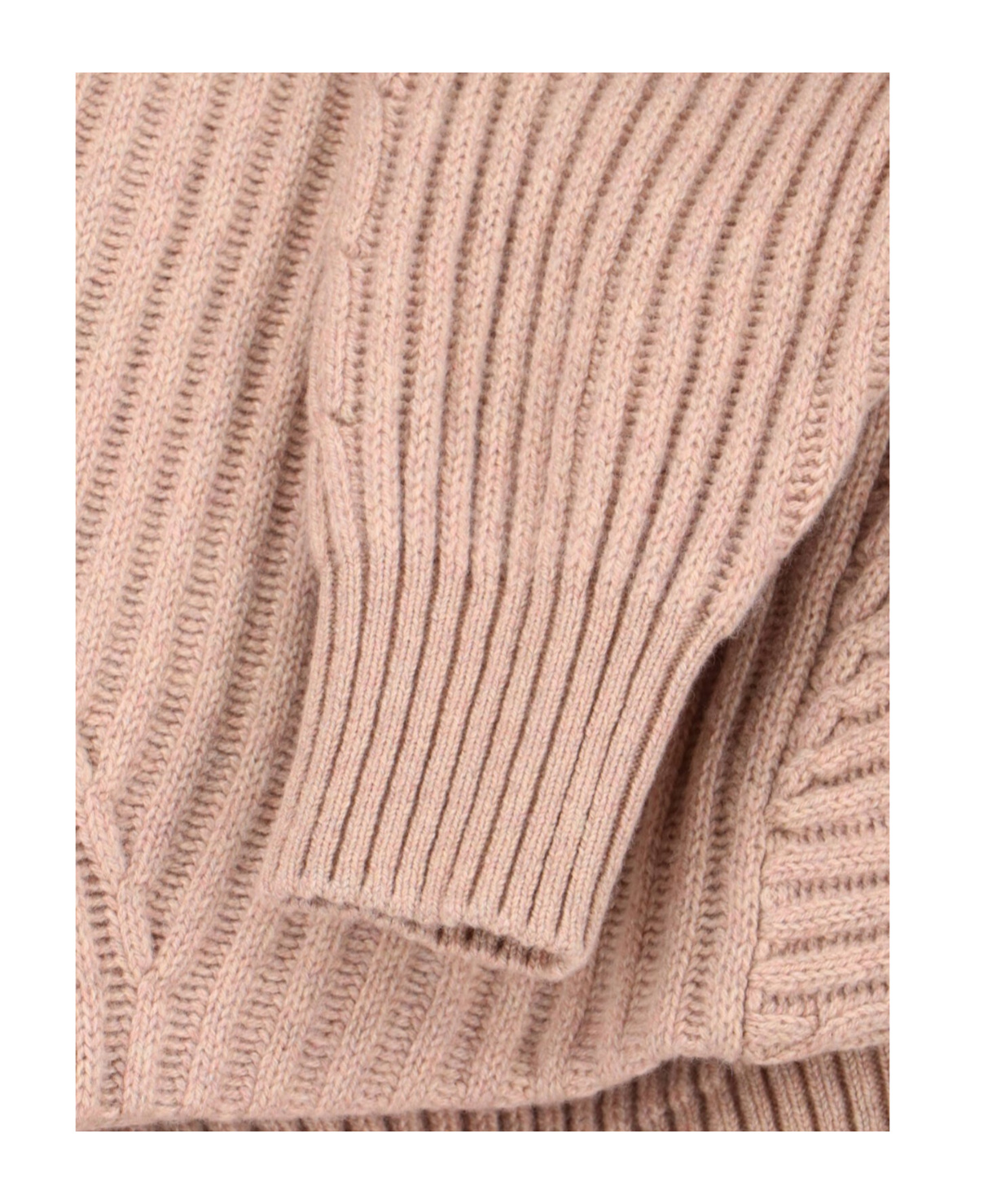 Loro Piana Cashmere Crew Neck Sweater In Pink