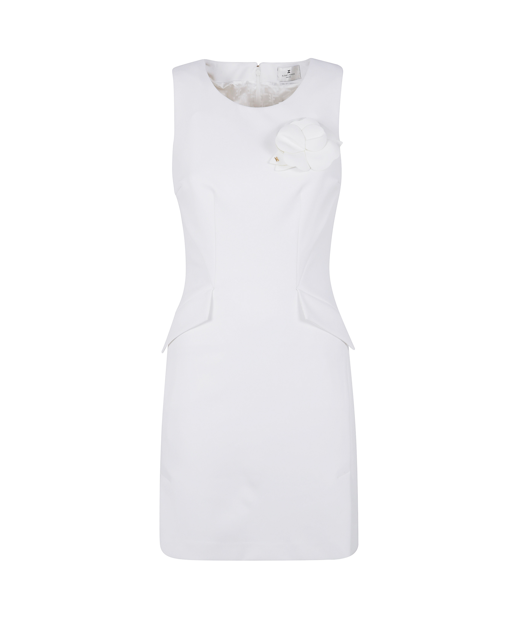 Elisabetta Franchi Mini Dress In White