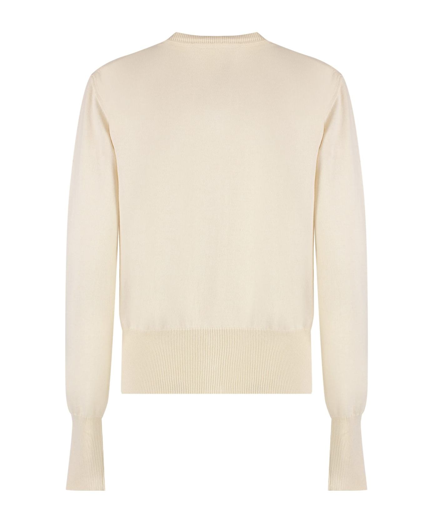 Shop Vivienne Westwood Bea Ribbed-knit Cardigan In Nude