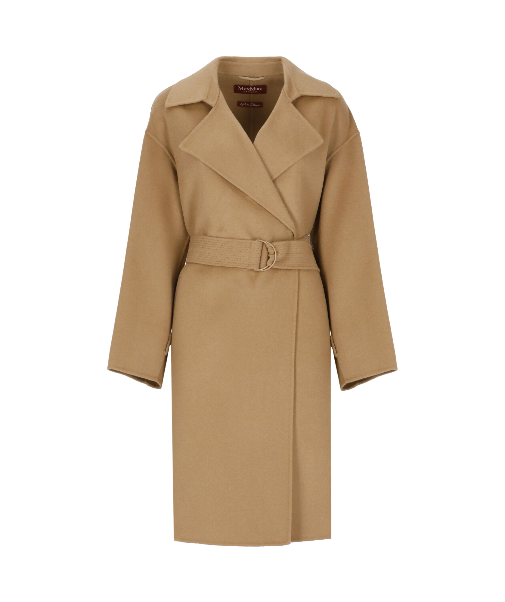 Max Mara Long-sleeved Coat In Green