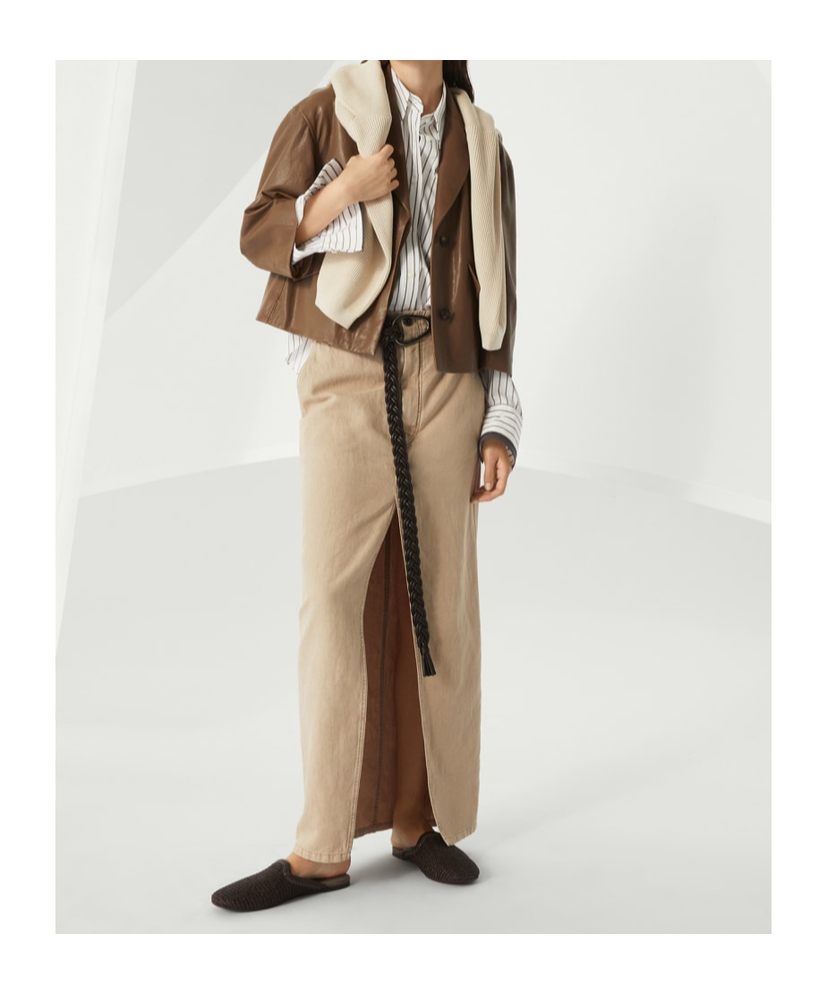 Brunello Cucinelli Shirt With Monili In White