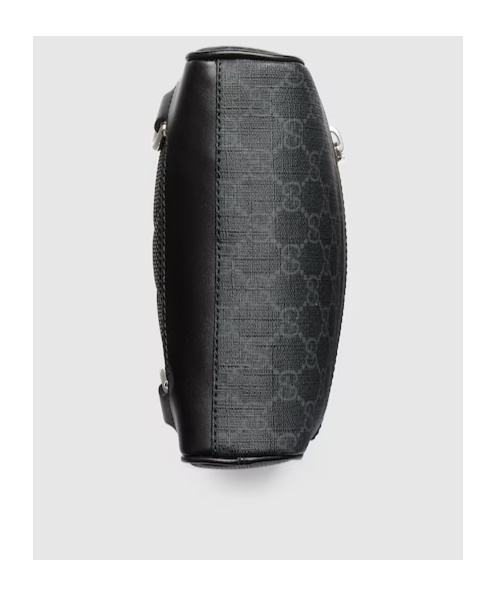 GUCCI MONOGRAM-PATTERN LEATHER BACKPACK 