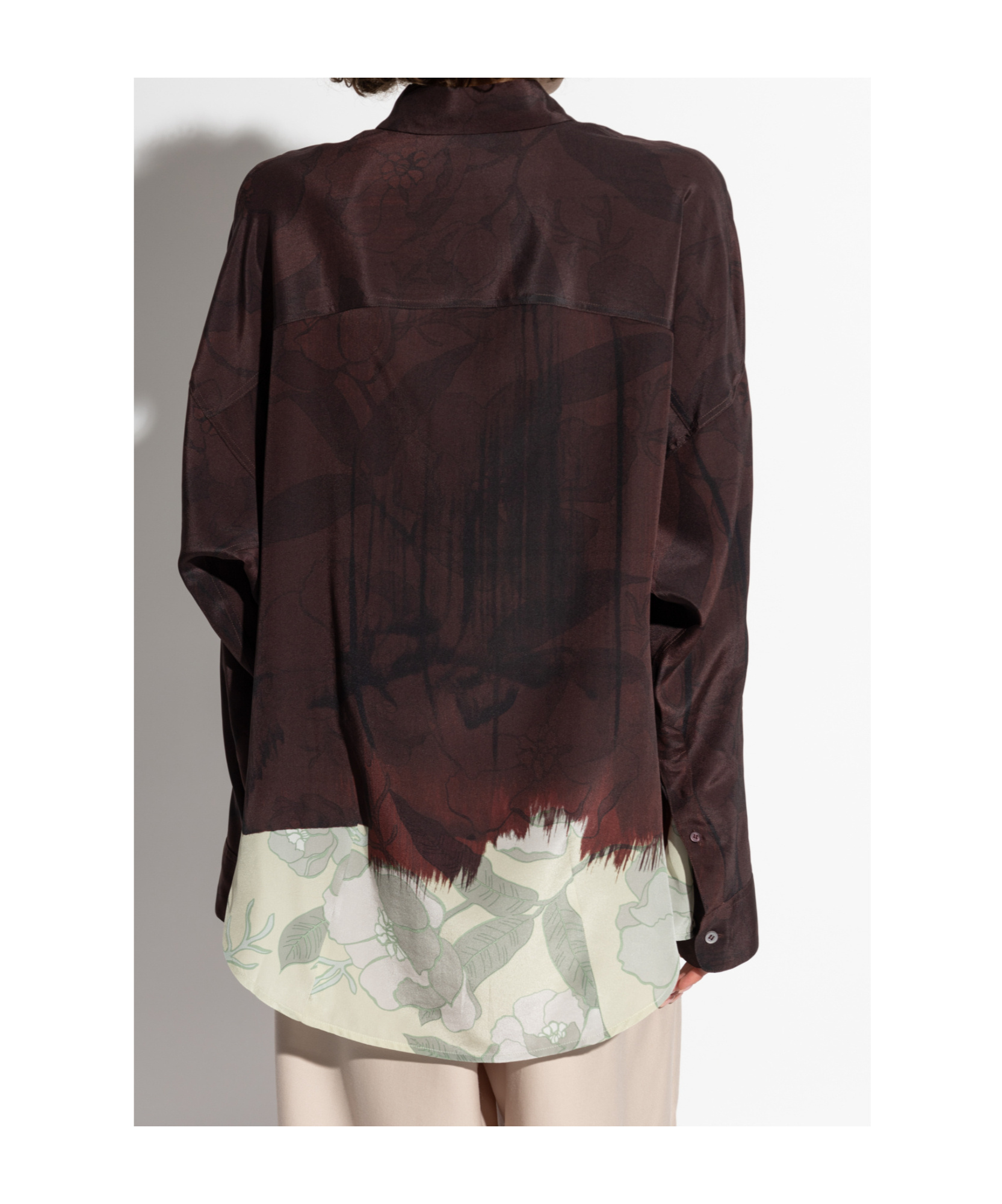 Dries Van Noten Long-sleeved Shirt In Black