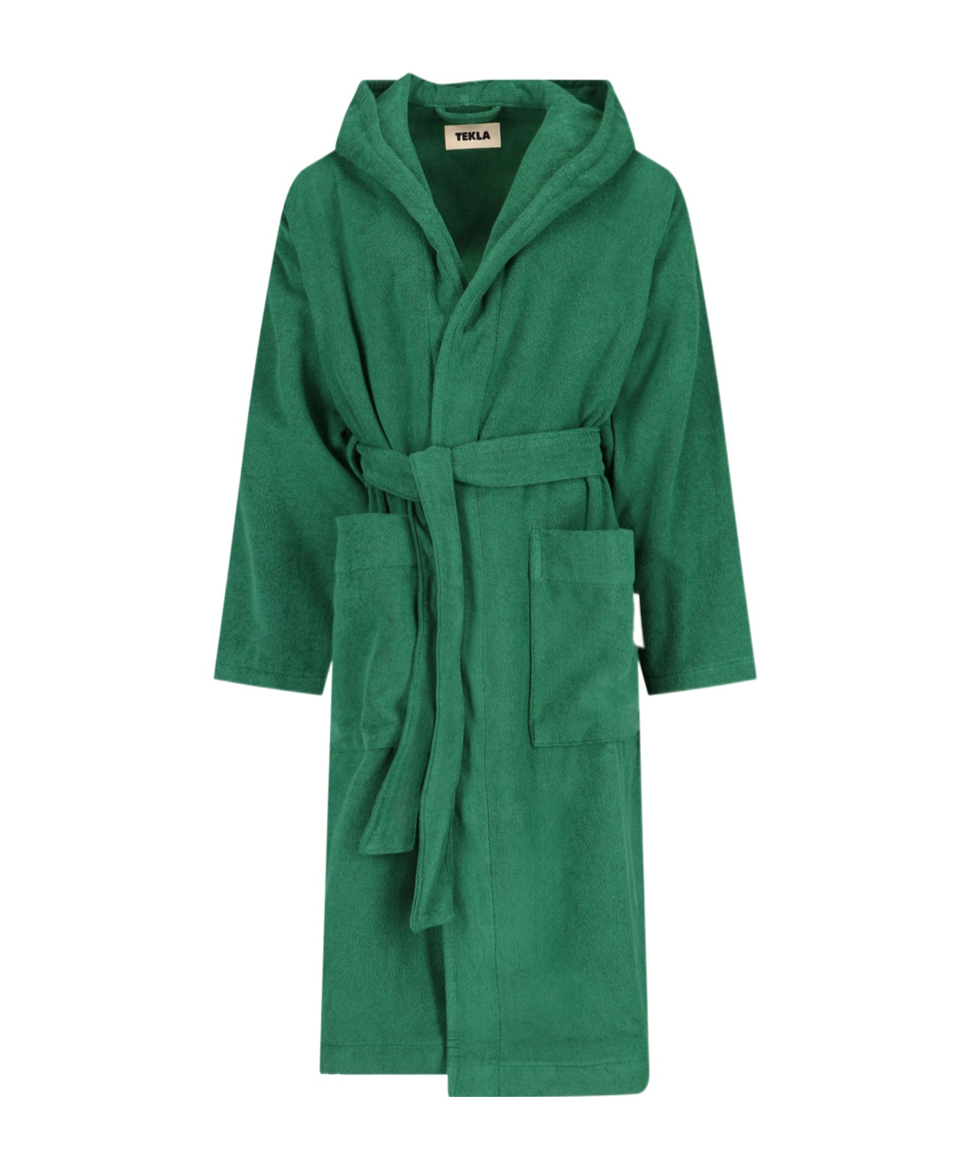 Tekla Hooded Bathrobe In Multi