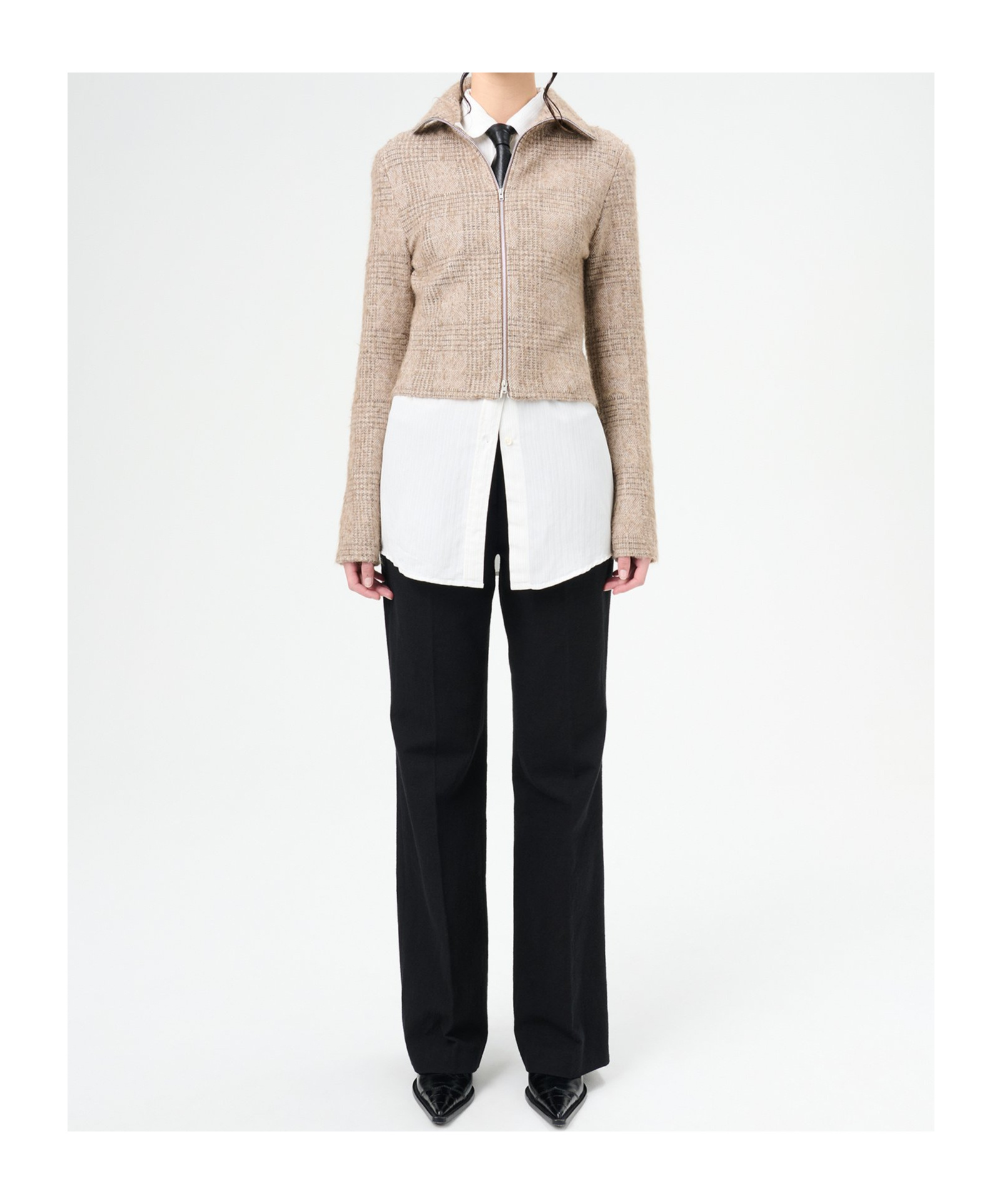 Our Legacy Checked Casual Jacket In Nude