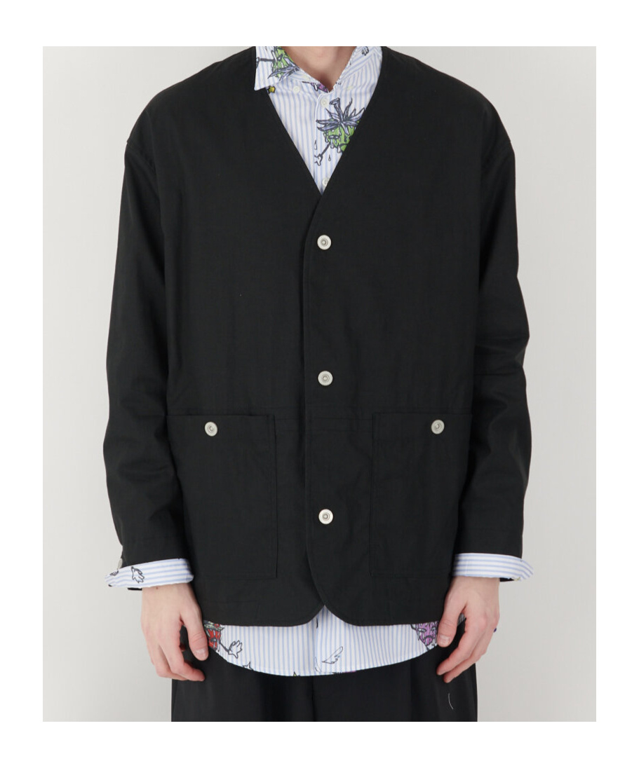 Comme Des Garçons Long-sleeved Casual Jacket In Black