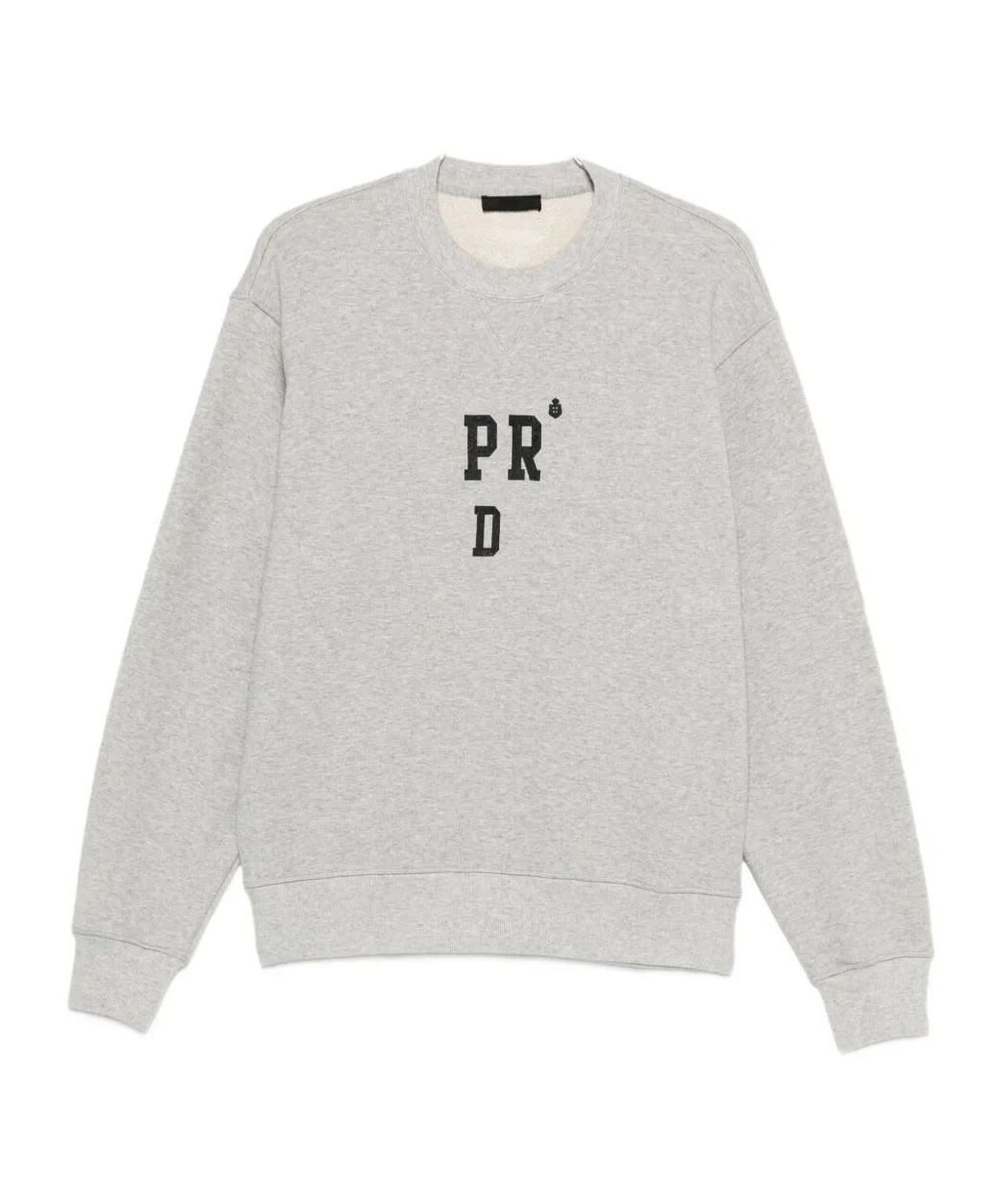 Prada Long-sleeved Sweatshirt In Gray