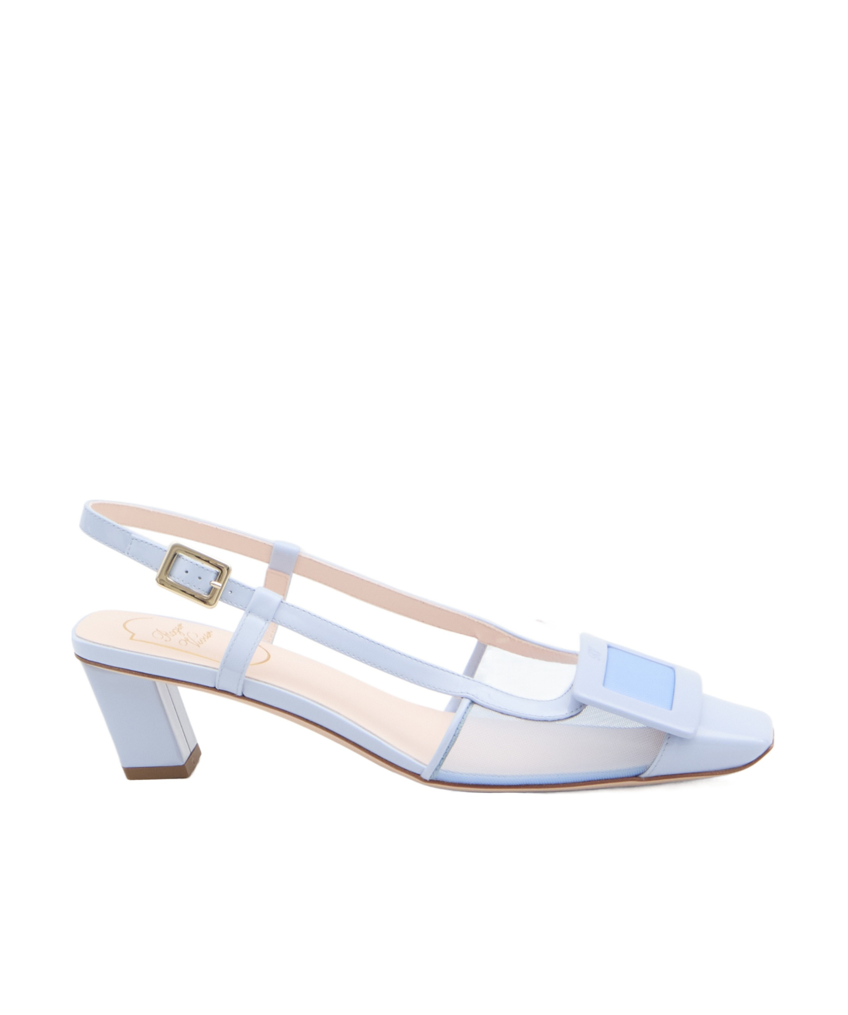 Roger Vivier Belle Vivier High-heeled Sandals In Blue