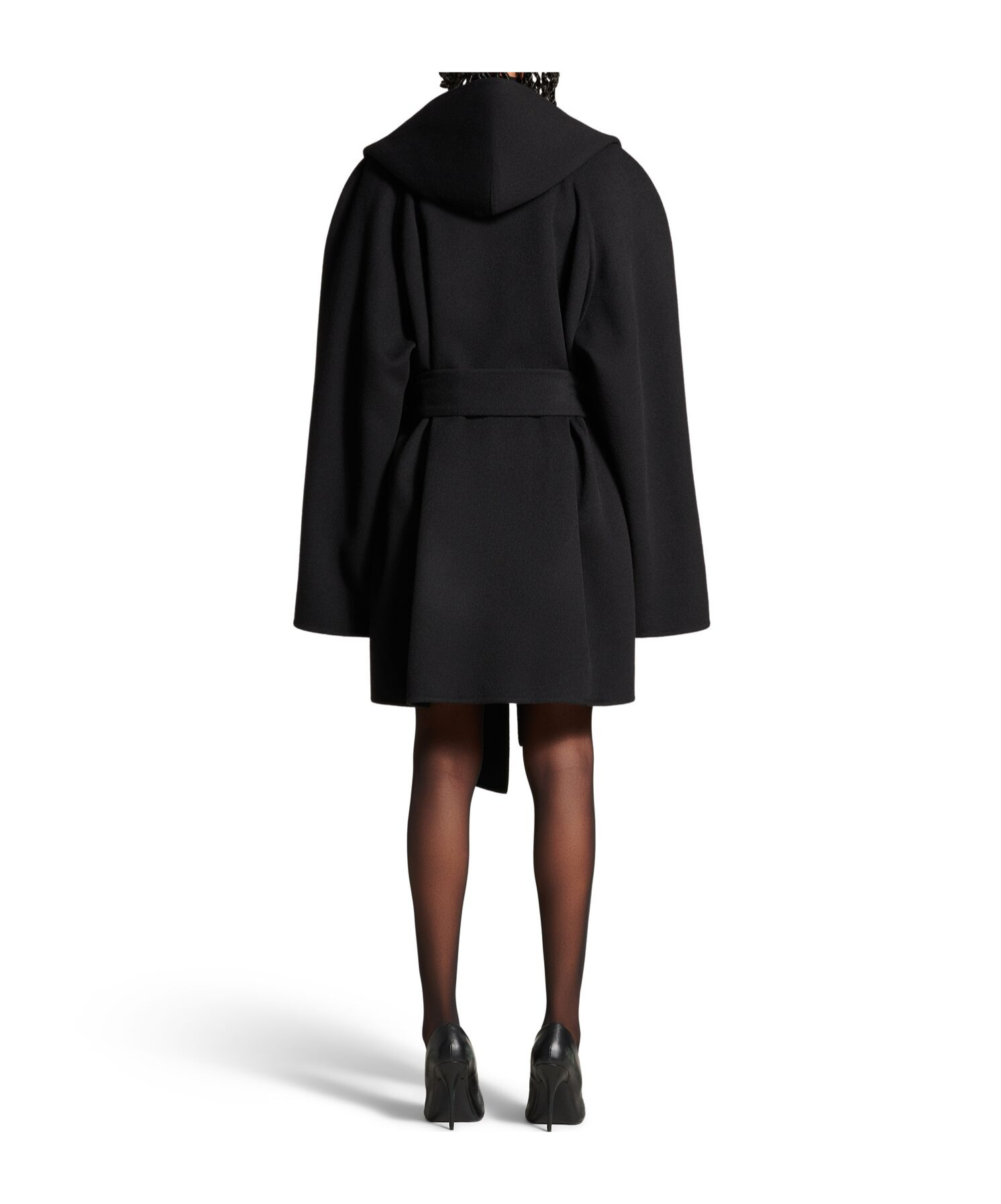 Balenciaga Felted Jacket In Black