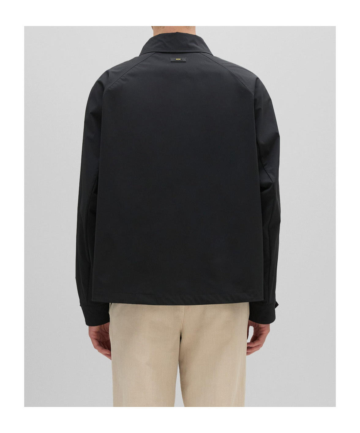 Aspesi Taharu Technical Fabric Twill Jacket In Black