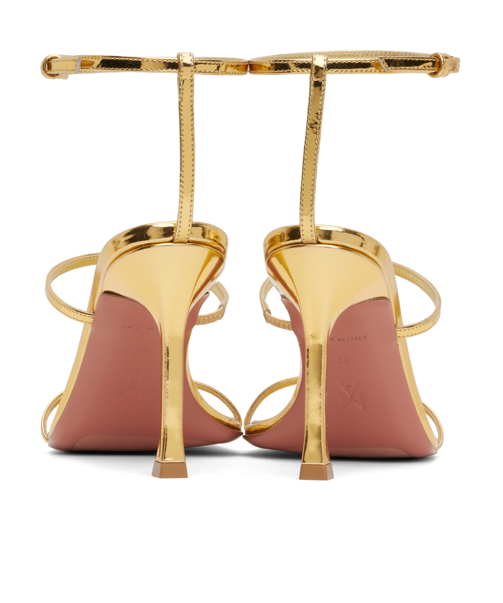 AMINA MUADDI MAYA HEELED SANDALS 