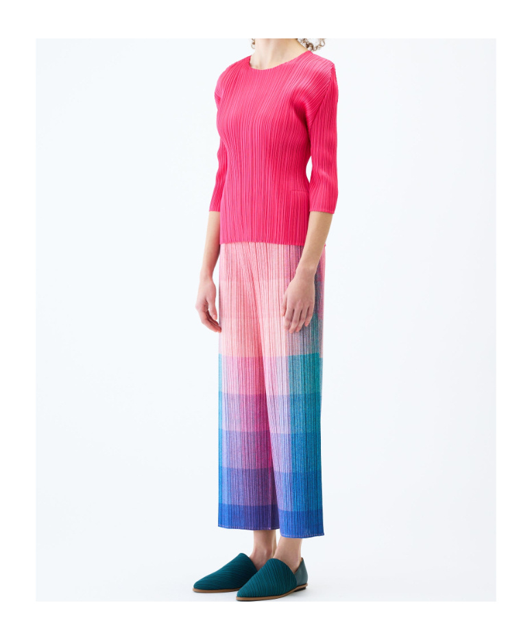 Issey Miyake Pleated Trousers In Multi