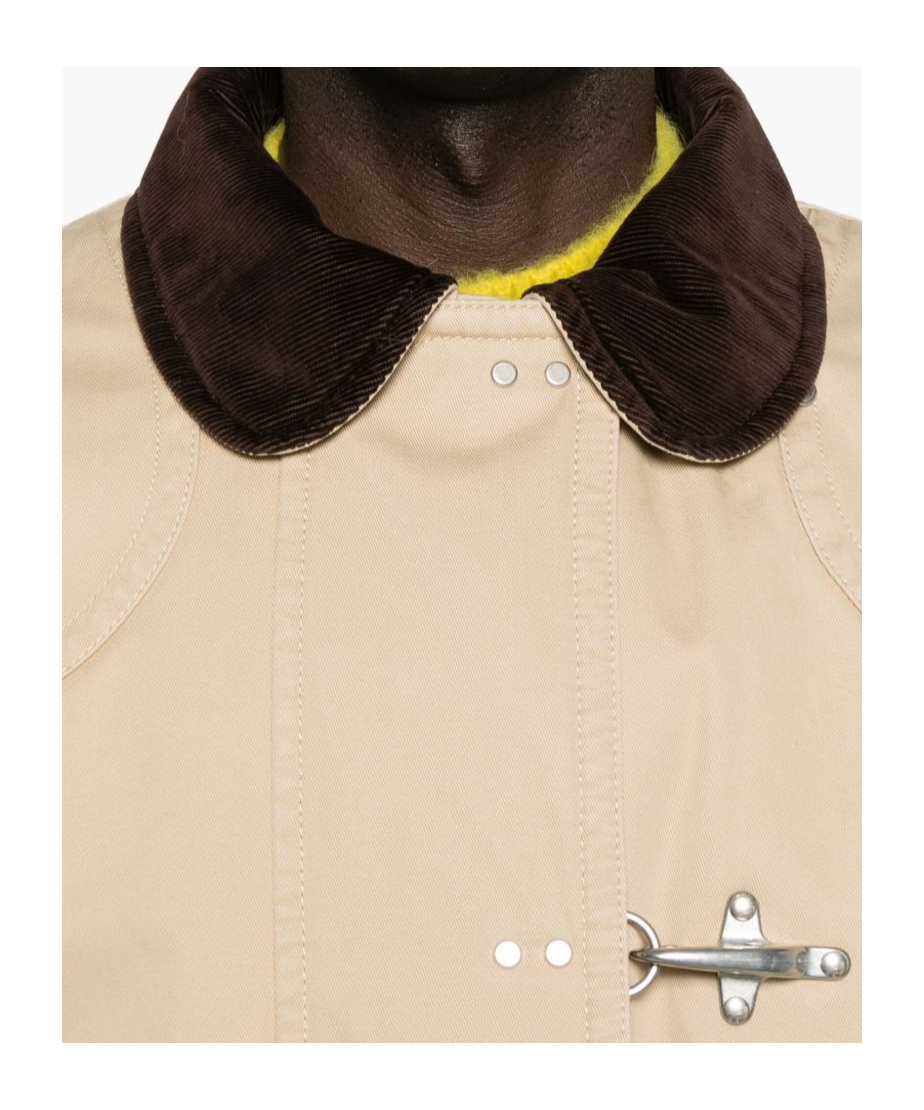 Fay Cotton Coat In Brown