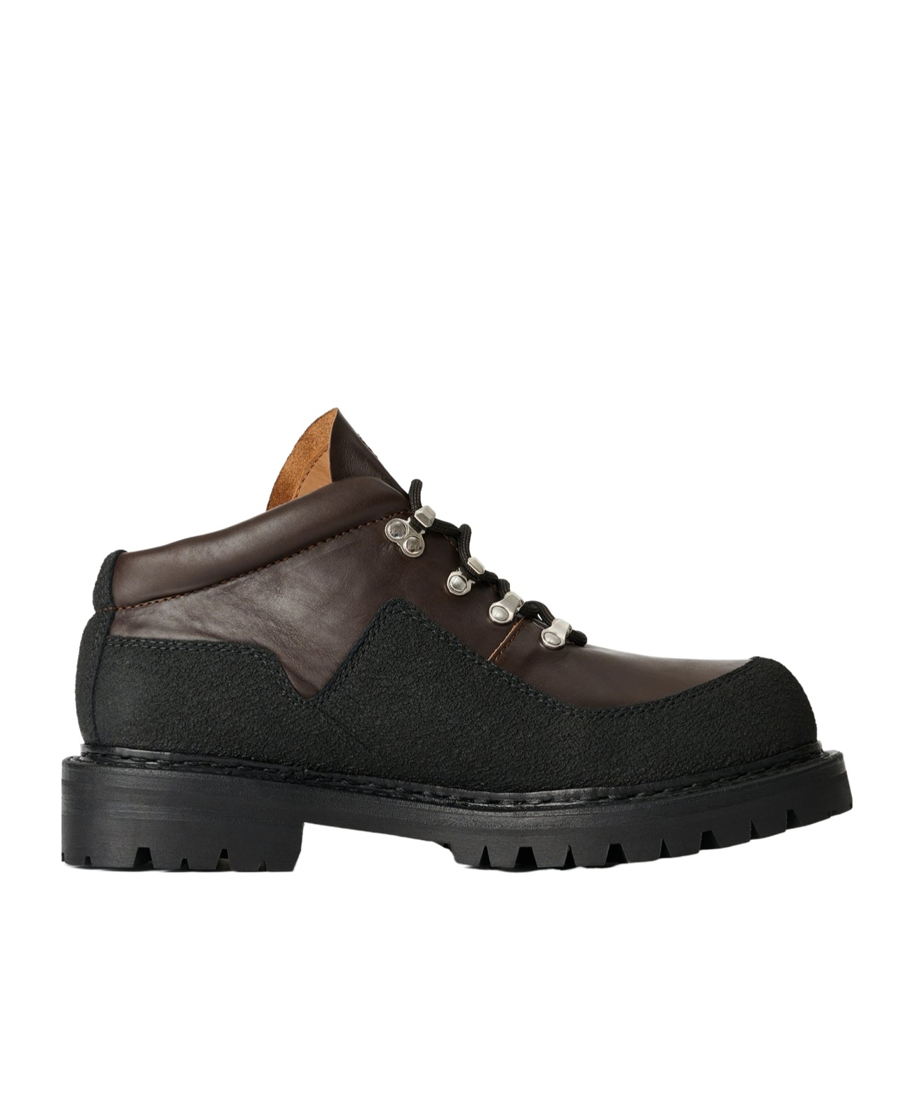 Our Legacy Ankle Boots With Round Toe And Lug Sole In Black