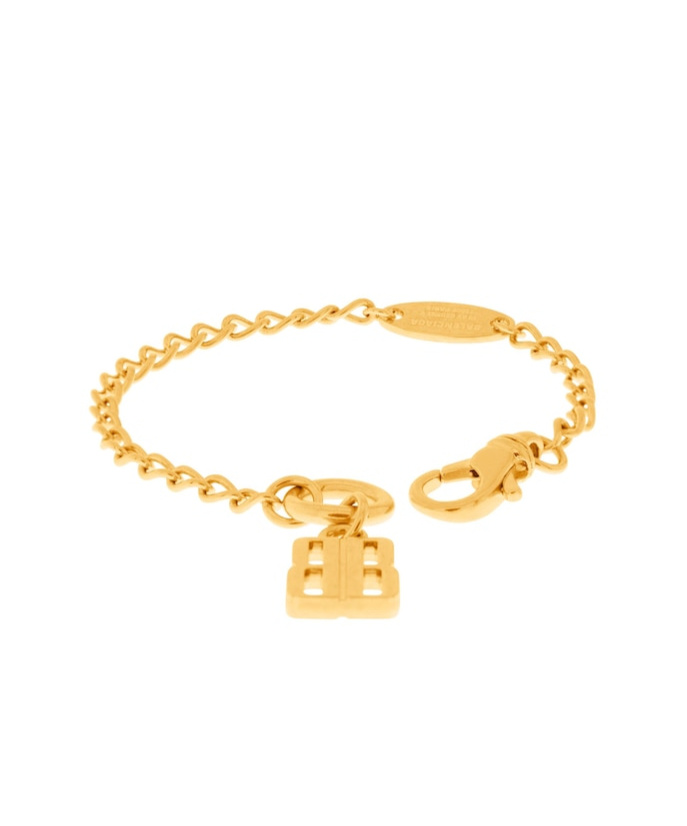 Balenciaga Nano Thin Bracelet In Gold