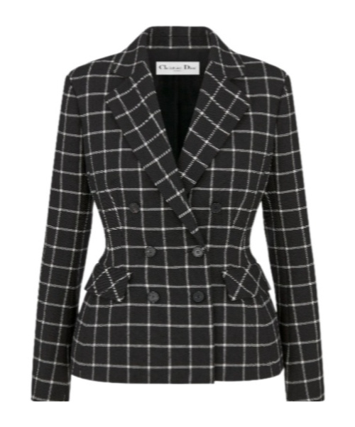 Dior Double-breasted Casual Jacket In Black