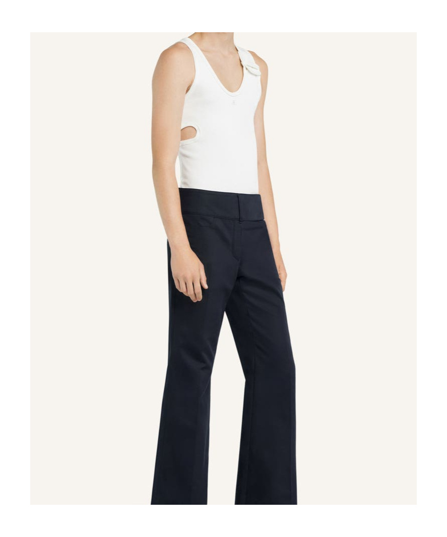 Courrèges 90's Cut-out Top In White