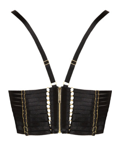 Shop Bordelle Multi-strap Bra In Black