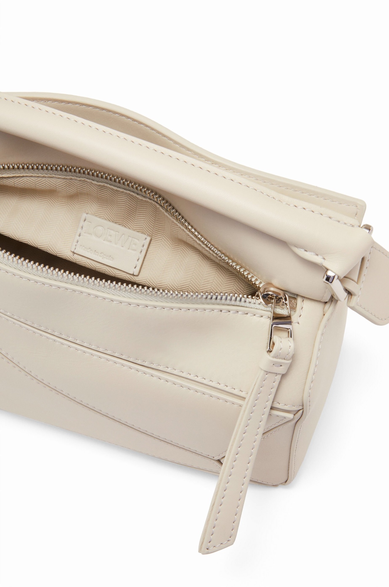 Loewe Puzzle Bag Small Sea Salt Women In White