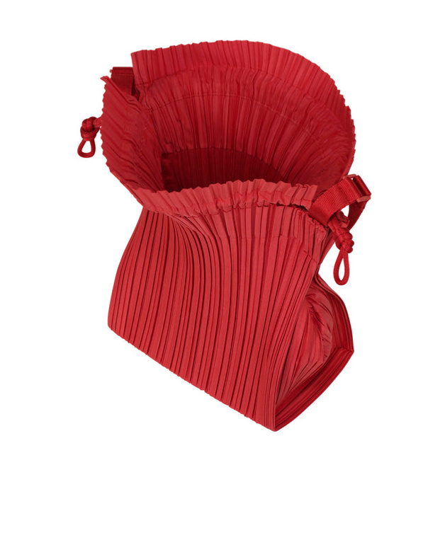 ISSEY MIYAKE SQUARE PLEATS CROSS BODY BAG