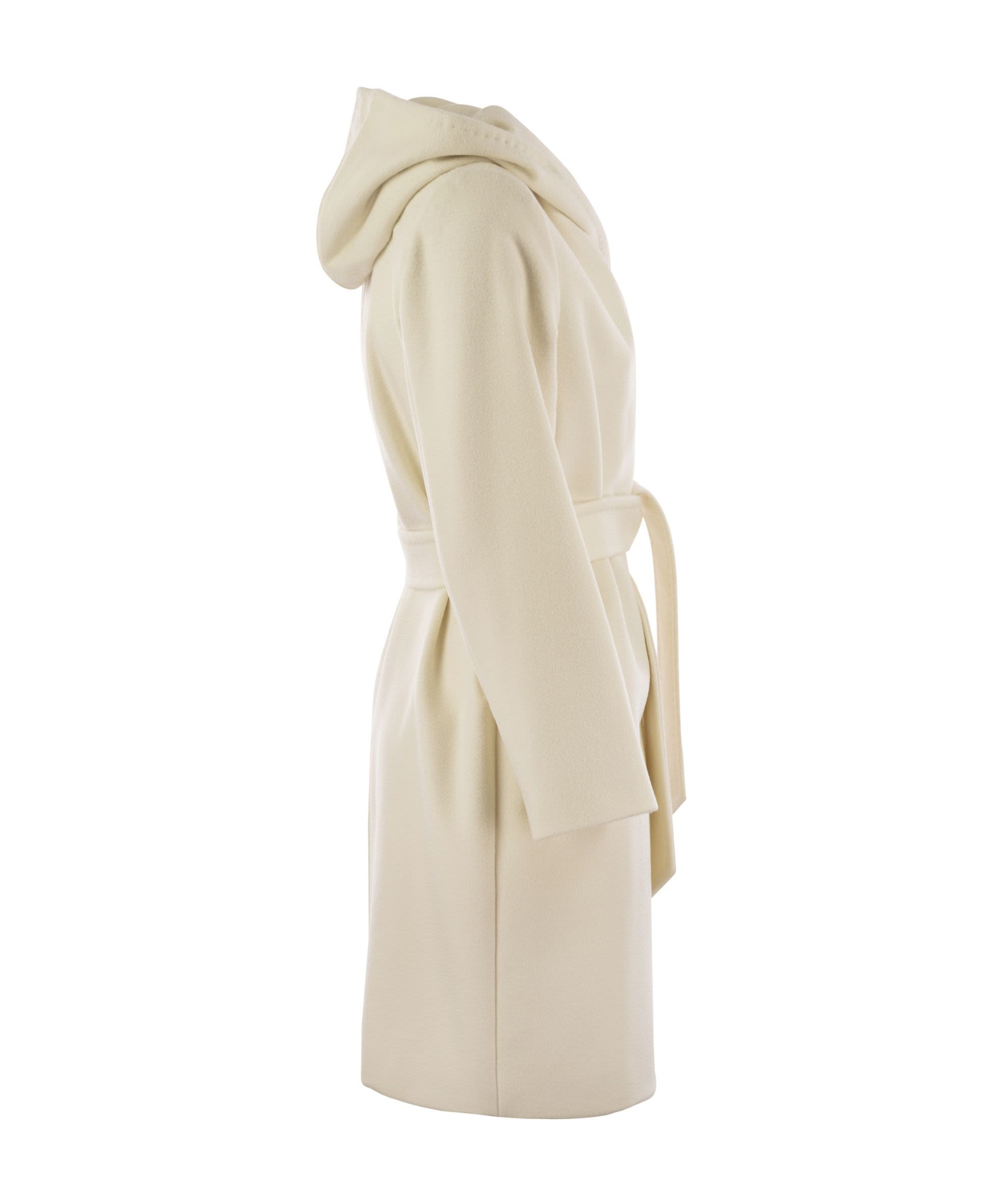Max Mara Women's Newmang - Wool Coat With Hood In Nude