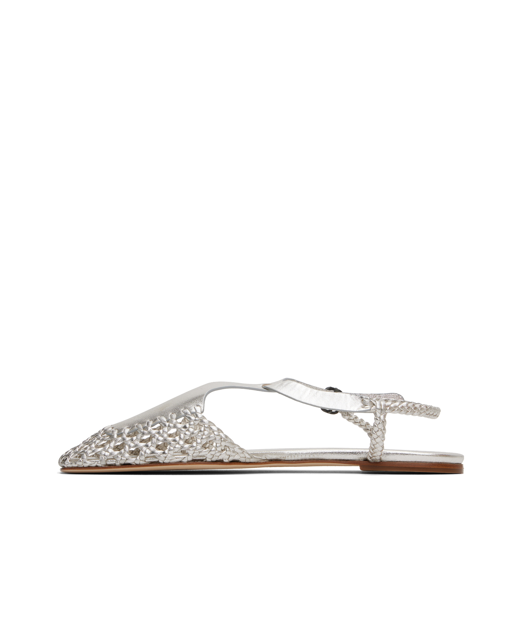 Hereu Silver Reixa Metallic Sandals In Light-silver