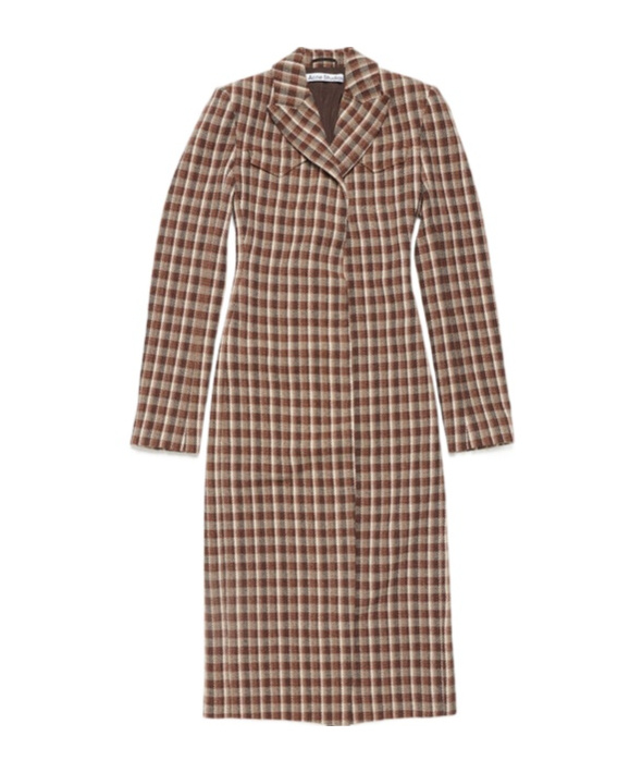 Acne Studios Single-breasted Coat In Brown