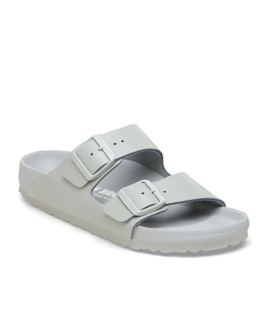 Birkenstock Flat Slippers In Gray
