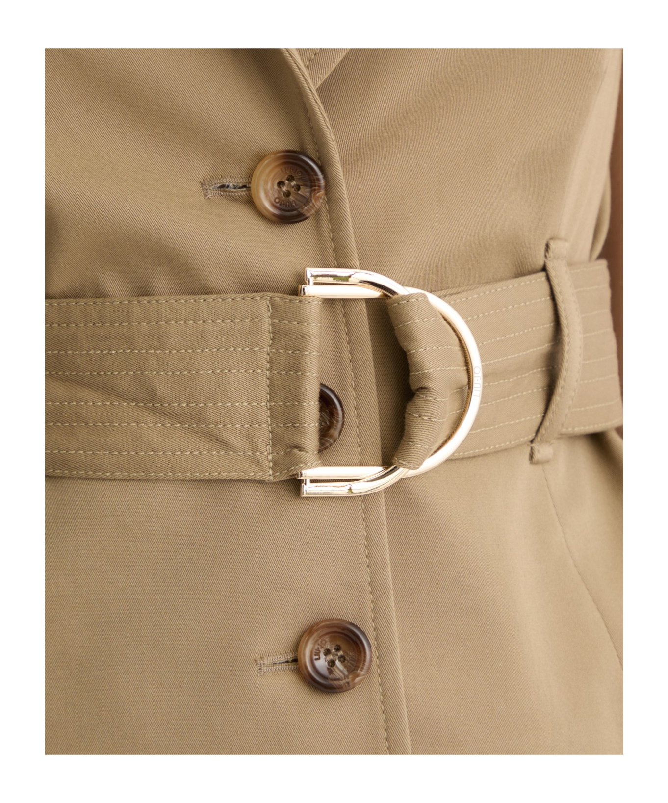 Liu •jo Liu Jo Belted Beige Jacket