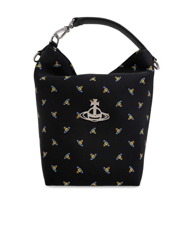 Vivienne Westwood Black Sam Crossbody Bag In Black