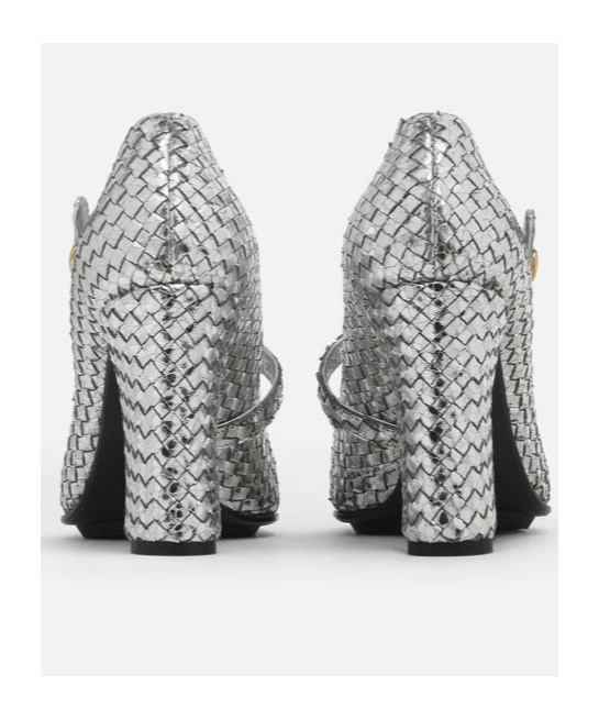 Shop Bottega Veneta Step Pump In Gray