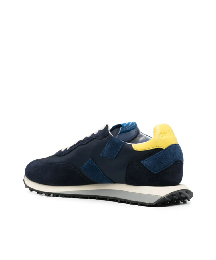 Ghoud Rush Sneakers In Blue Suede And Fabric In Black
