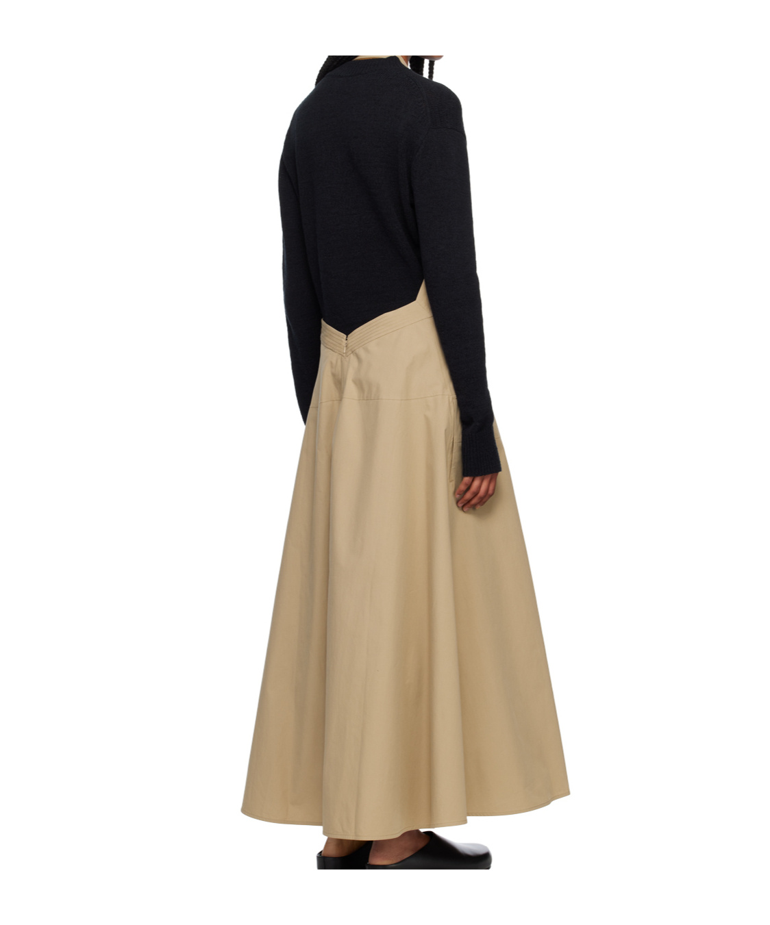 Studio Nicholson Beige Cuenca Maxi Dress In Brown